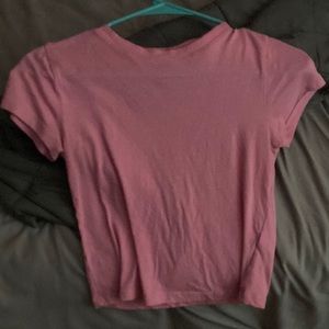 small pink crop top